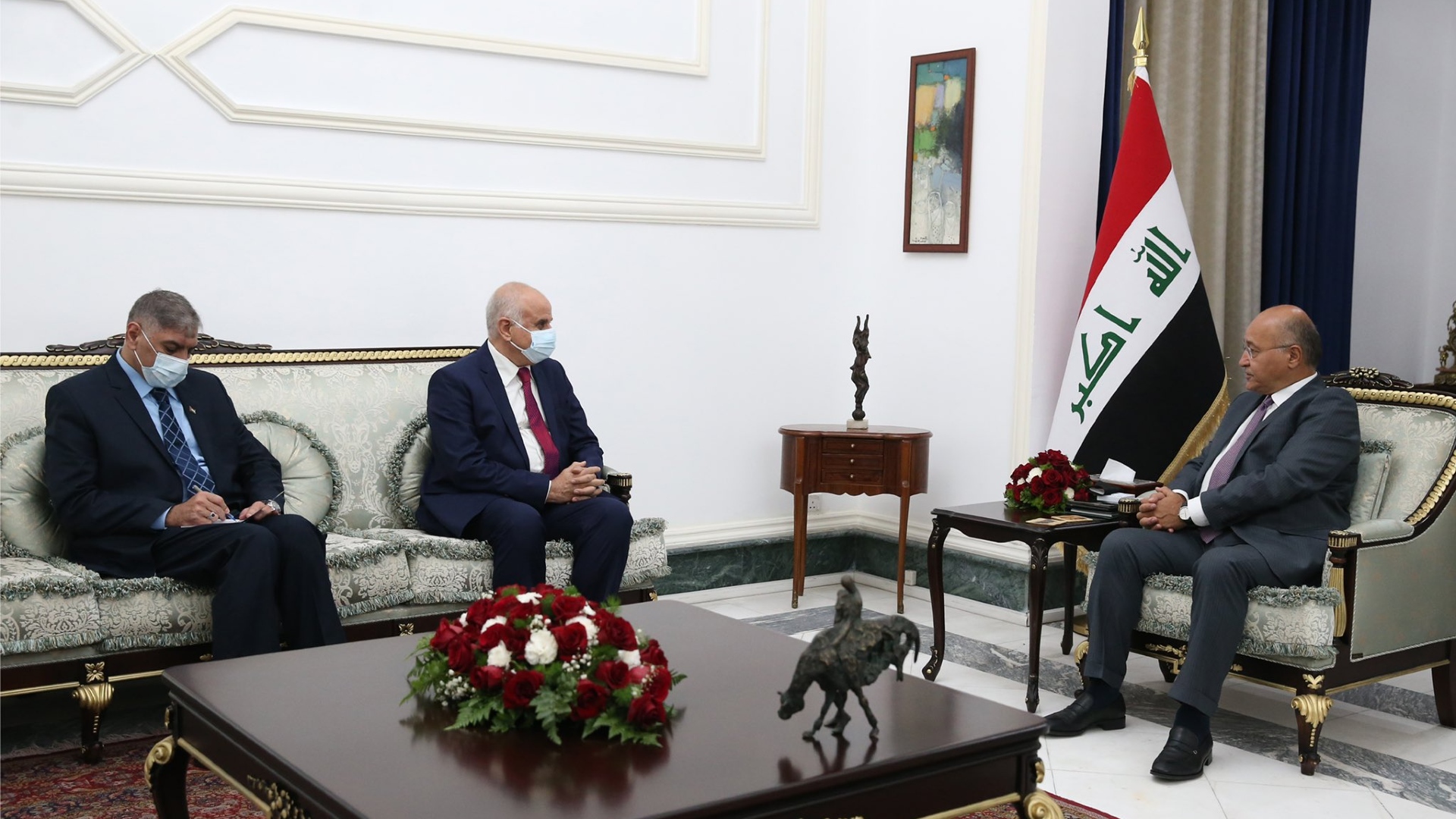 رئيس الجمهورية يؤكد موقف العراق الثابت في دعم الشعب الفلسطيني